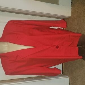 Vintage red blazer-large. Shoulder Pads. Casual Comfort